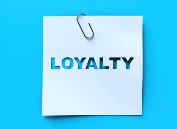 Photo of Loyalty word concepts