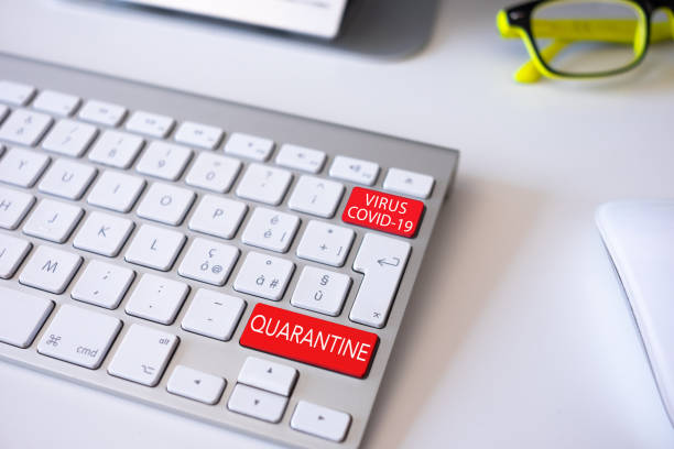 istock Coronavirus pandemic, vaccine. Message on the keyboard computer 1306737773