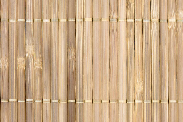 istock Japanese bamboo mat texture, abstract Asia wicker textured wood surface 1306743662