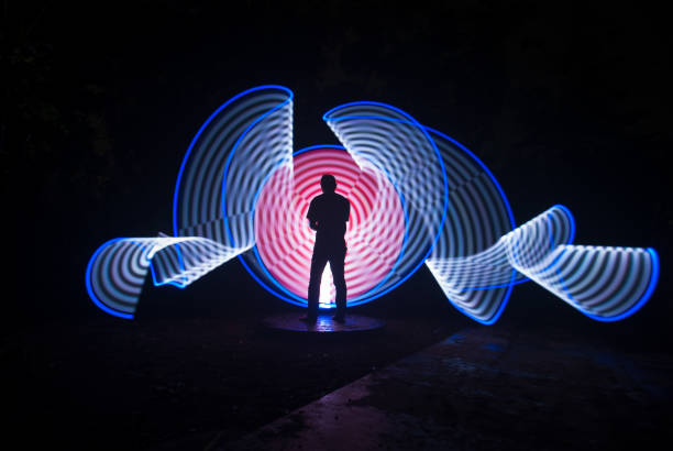 istock People with beautiful light painting artwork 1306750938