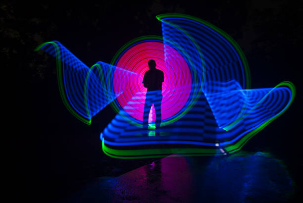 istock People with beautiful light painting artwork 1306750941