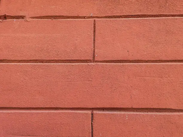 Red Brick Color Texture Pattern Of The Wall Of The Building