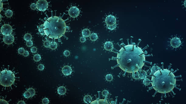 istock Coronavirus Covid-19 Copy Space Blue Color stock photo 1306778085