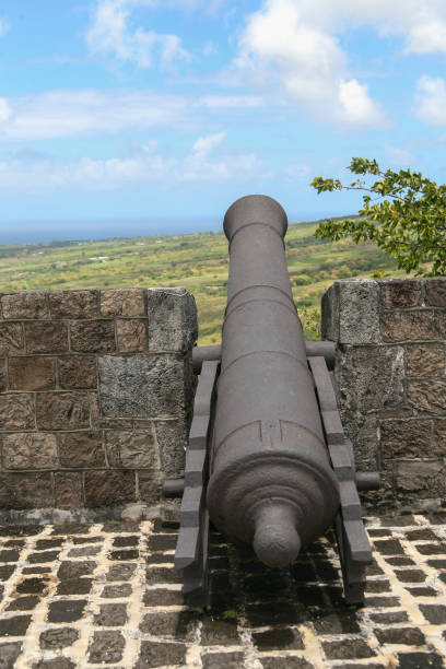 istock Brimstone Hill Fortress cannon, St Kitts 1306778126