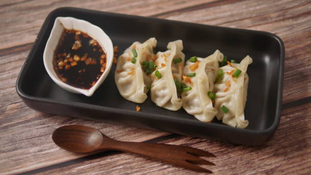 istock Steamed Gyoza or dumpling stuffed ground pork 1306785830