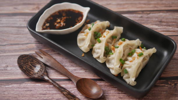 istock Steamed Gyoza or dumpling stuffed ground pork 1306785837