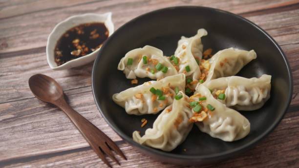 istock Steamed Gyoza or dumpling stuffed ground pork 1306785841