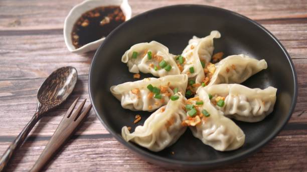 istock Steamed Gyoza or dumpling stuffed ground pork 1306785842