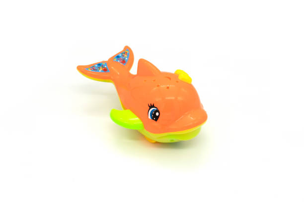 istock Dolphin toy Isolated on white background 1306791690