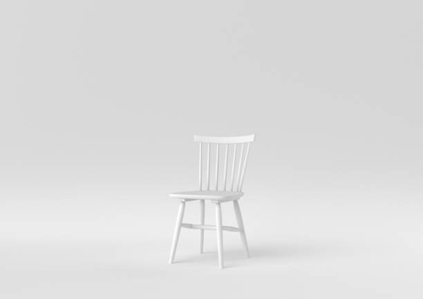 istock white wooden comfortable chair on white background. minimal concept idea. monochrome. 3d render. 1306800188