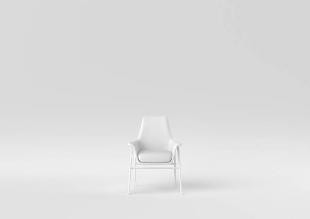 istock white modern chair on white background. minimal concept idea. monochrome. 3d render. 1306800202