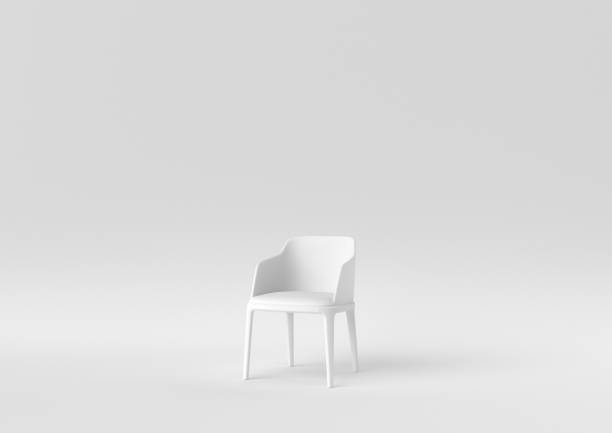 istock white modern chair on white background. minimal concept idea. monochrome. 3d render. 1306800224