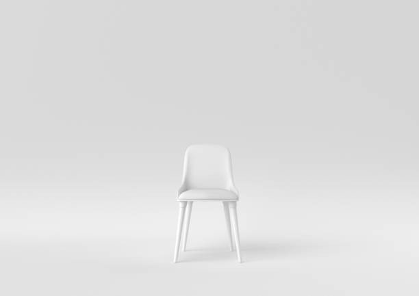 istock white modern chair on white background. minimal concept idea. monochrome. 3d render. 1306800304