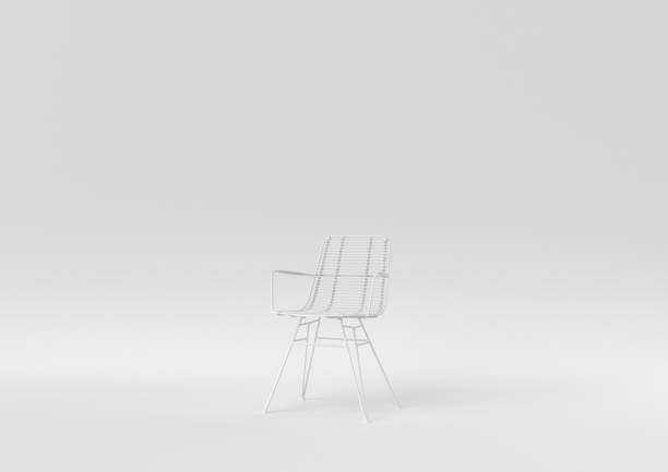 istock white modern chair on white background. minimal concept idea. monochrome. 3d render. 1306800426