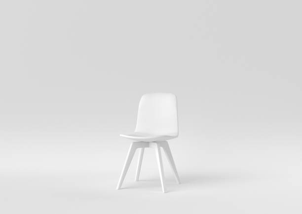 istock white modern chair on white background. minimal concept idea. monochrome. 3d render. 1306800431