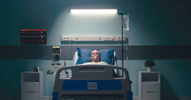 istock Death of patient going to paradise 1306803355