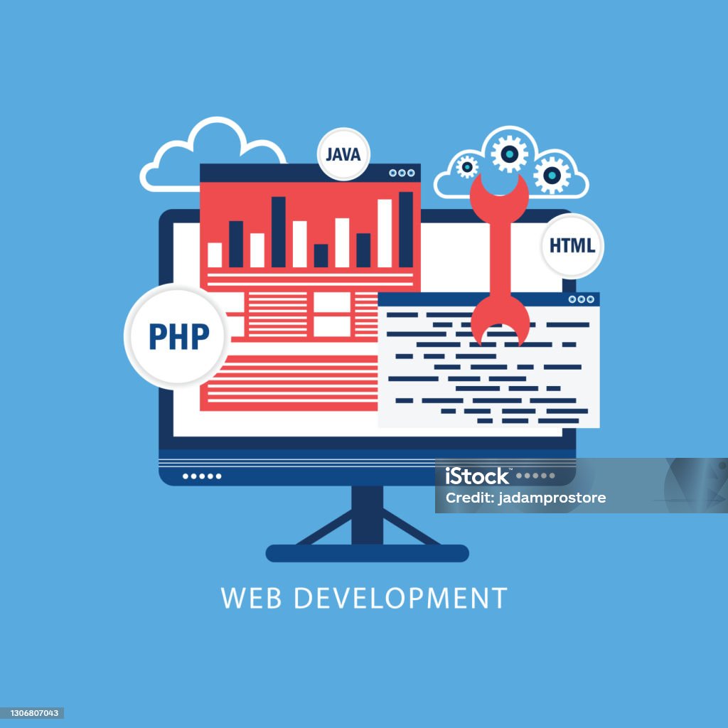 Web Development Concept Stock Illustration - Download Image Now - Icon ...