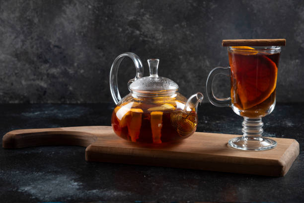 istock A glass cup with tea and cinnamon sticks 1306826709