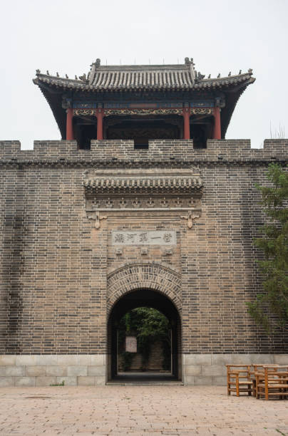 istock Historical asian emperor temple with brick wall 1306835132