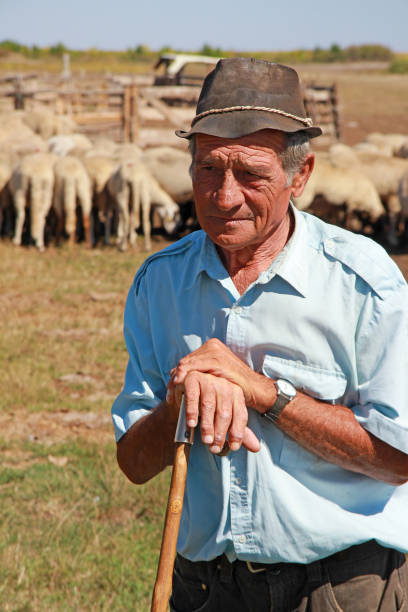 istock Portrait of a senior shepherd 1306838578