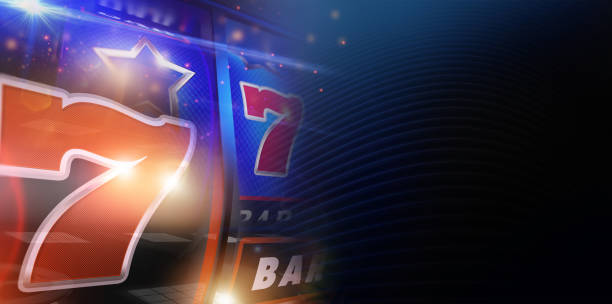 istock Conceptual Slot Machine Gambling Banner Background 1306849655