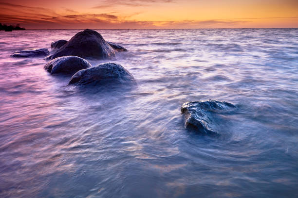 istock rocky baltic seascape in the evening 1306850628