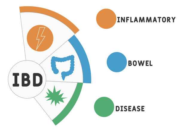 ibd - 염증성 장 질환 약어. 의료 개념 배경 - wyoming flag computer icon symbol stock illustrations