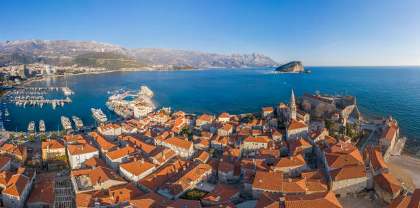 istock Horizontal panorama of  Budva Old Town 1306857282