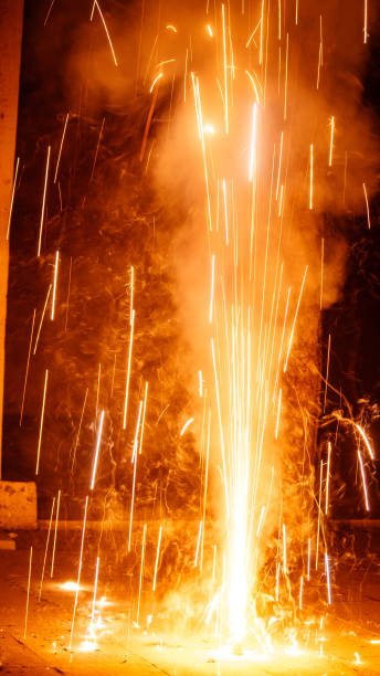 istock Sparks from fireworks during diwali 1306868422
