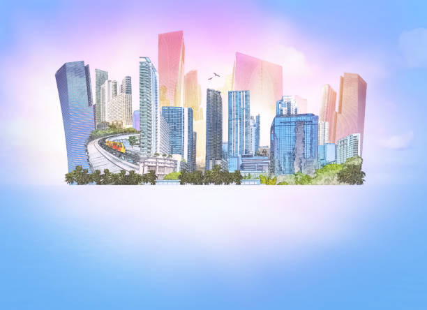 istock Collage about Miami, Florida, United States of America. 1306873119