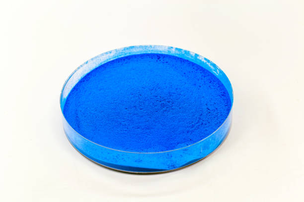 istock blue iron oxide, synthetic iron oxide used as a dye 1306874755