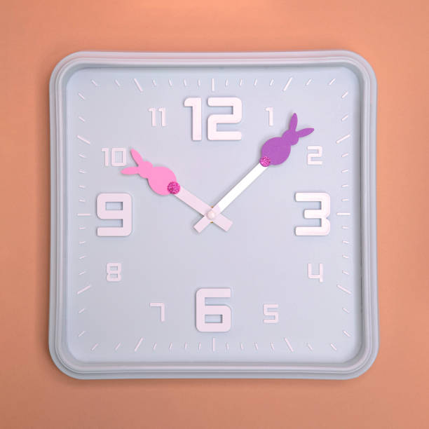 Eastern Rabbit Clock 80+ Easter Bunny Clock Stock Photos, Pictures & Royalty-Free Images ...