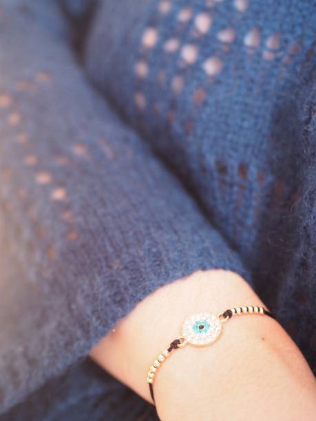 istock Evil eye bracelet for lucky charm 1306877849