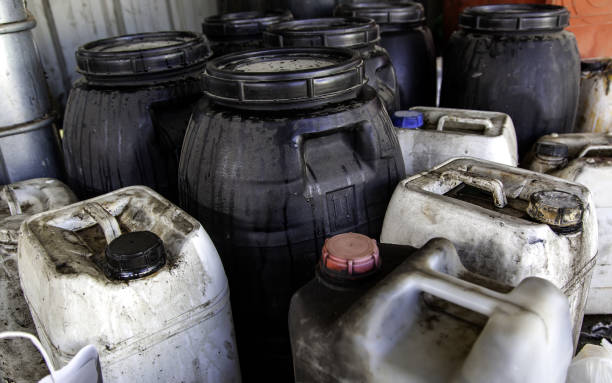 istock Industrial waste oil container 1306882599
