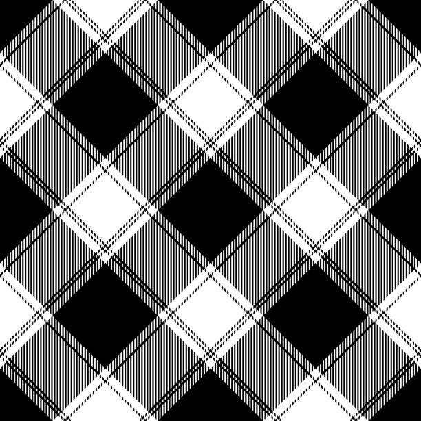 Buffalo plaid pattern seamless in black and white. Seamless tartan check graphic for tablecloth, gift wrapping paper, flannel shirt, other modern spring summer autumn winter fashion textile print. Buffalo plaid pattern seamless in black and white. Seamless tartan check graphic for tablecloth, gift wrapping paper, flannel shirt, other modern spring summer autumn winter fashion textile print. spring fashion stock illustrations