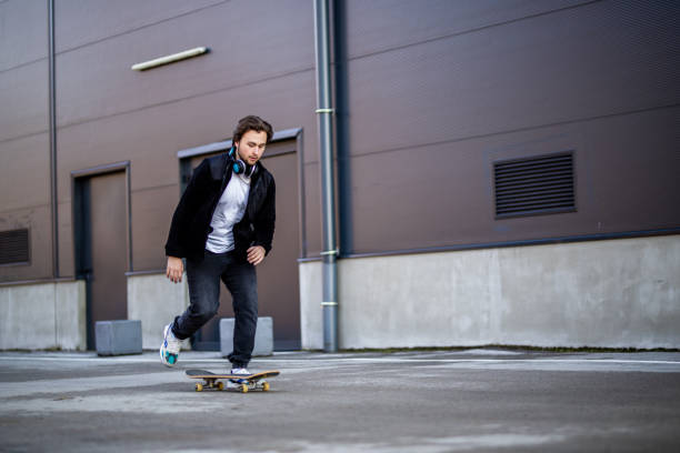 istock Young skater riding skate 1306892793