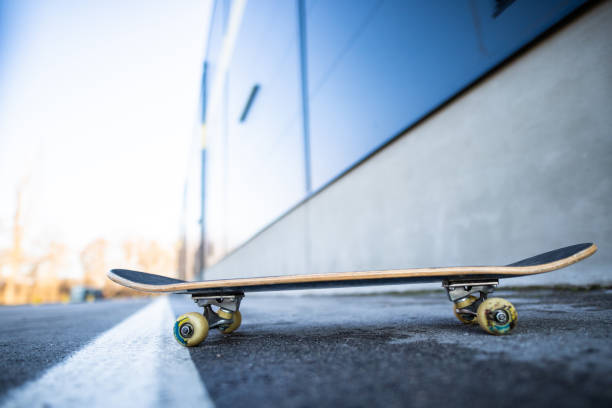 istock Skateboard in the street 1306892810