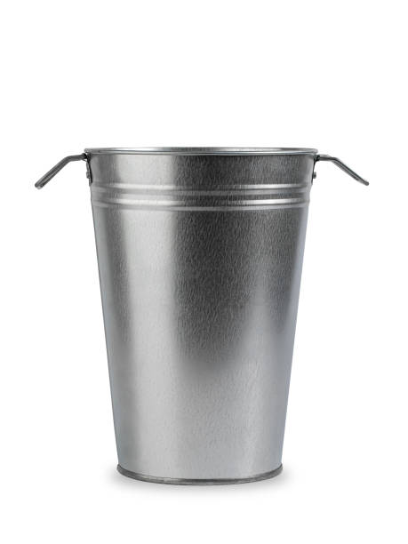 istock metal bucket-floor vase for tall flowers, isolate on a white background 1306898015