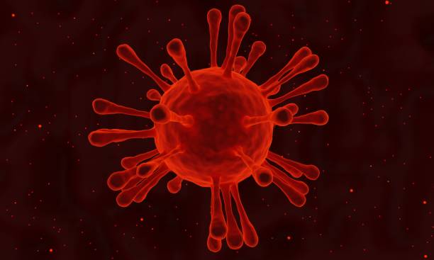 istock Red Corona Virus, N-Cov, Covid19 3D Render. 1306900243