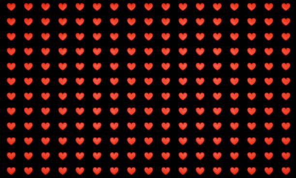 red hearts hitam latar belakang 3d render. - grafi citra foto foto potret stok, foto, & gambar bebas royalti