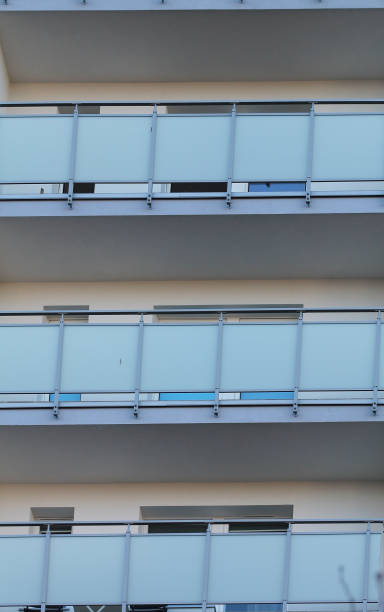 istock Balconies in modern apartment building 1306908534