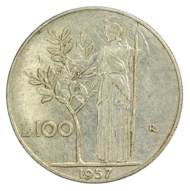 istock Old Italian One Hundred Lira 1306910113