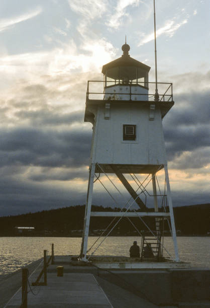 istock Grand Marais Lighthouse at Dusk - 1988 1306911809