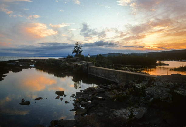 Grand Marais Sunset Wide View - 1988