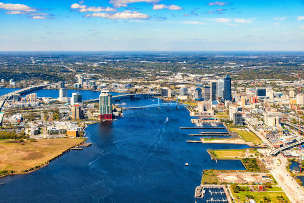 istock Downtown Skyline of Jacksonville From Above 1306917569