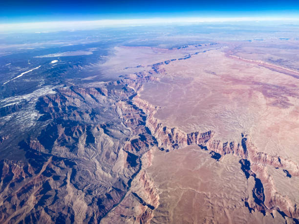 Images of the Grand Canyon taken from a plane