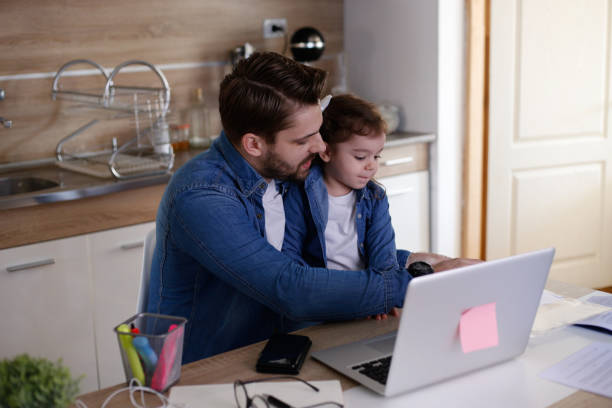 istock Man doing his bills stock photo 1306923467