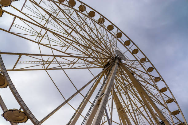 istock Big white ferris wheel found at the Kiels Week in Germany 1306924569