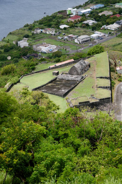Brimstone Hill Fortress National Park in St. Kitts stock photo