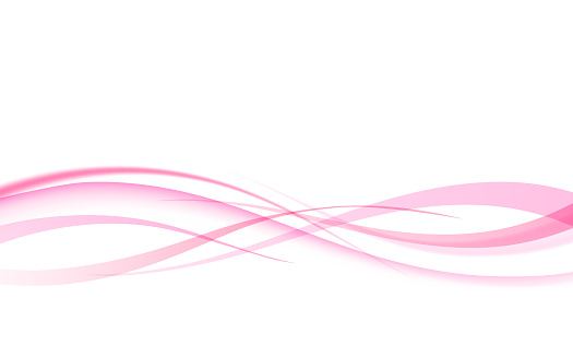 Abstract Simple Pink Wave. Vector Illustration.